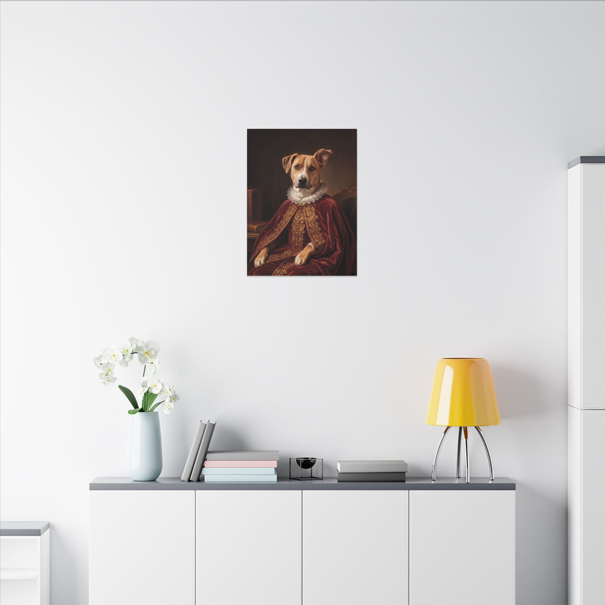 Royal Pet Portrait Canvas From Your Photo