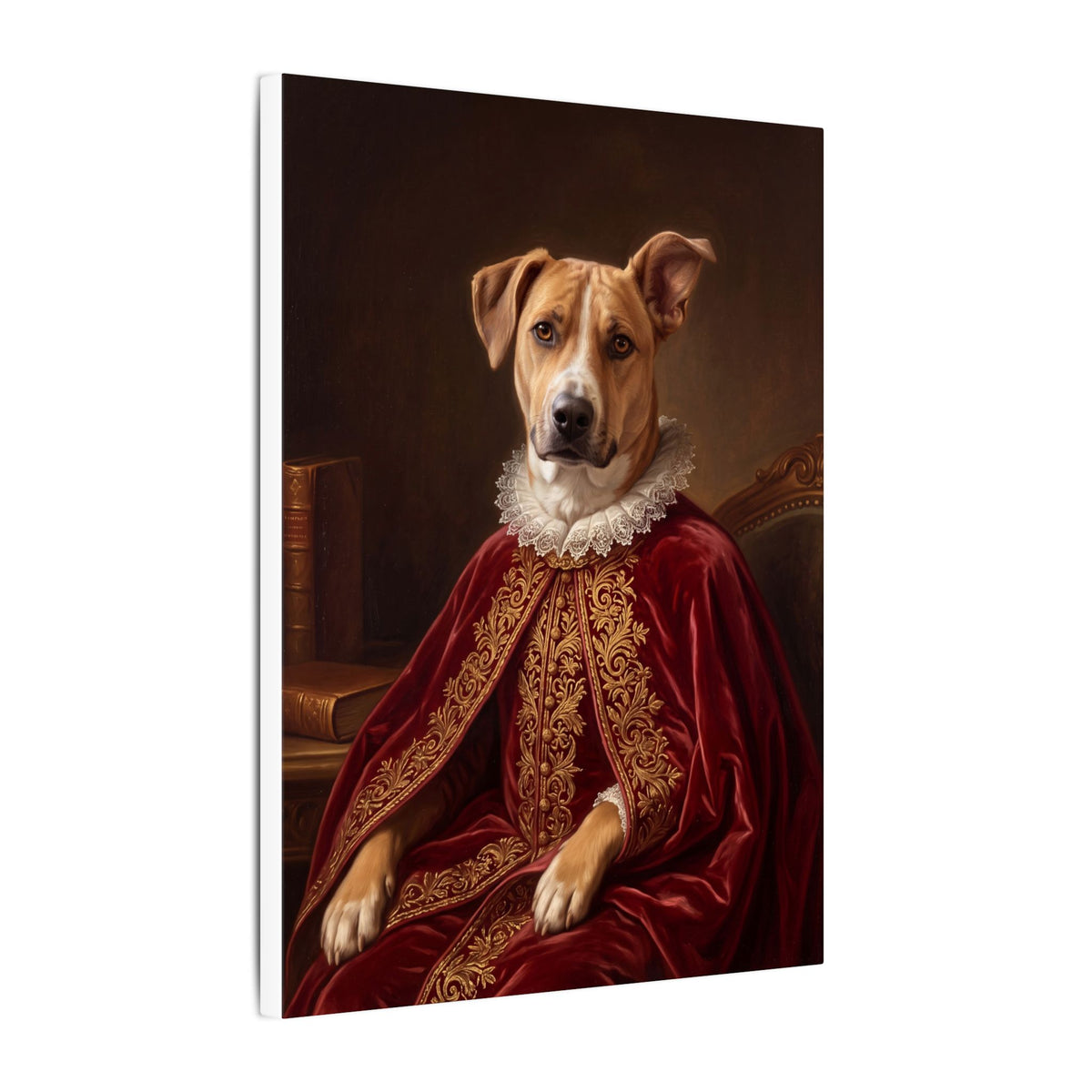Royal Pet Portrait Canvas From Your Photo