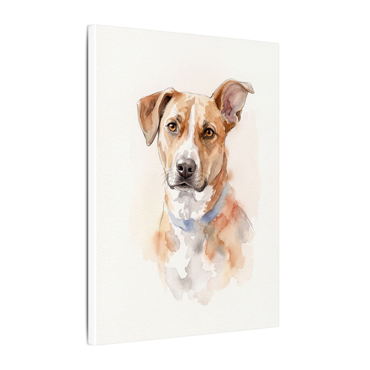 Watercolor Pet Portrait Canvas From Your Photo