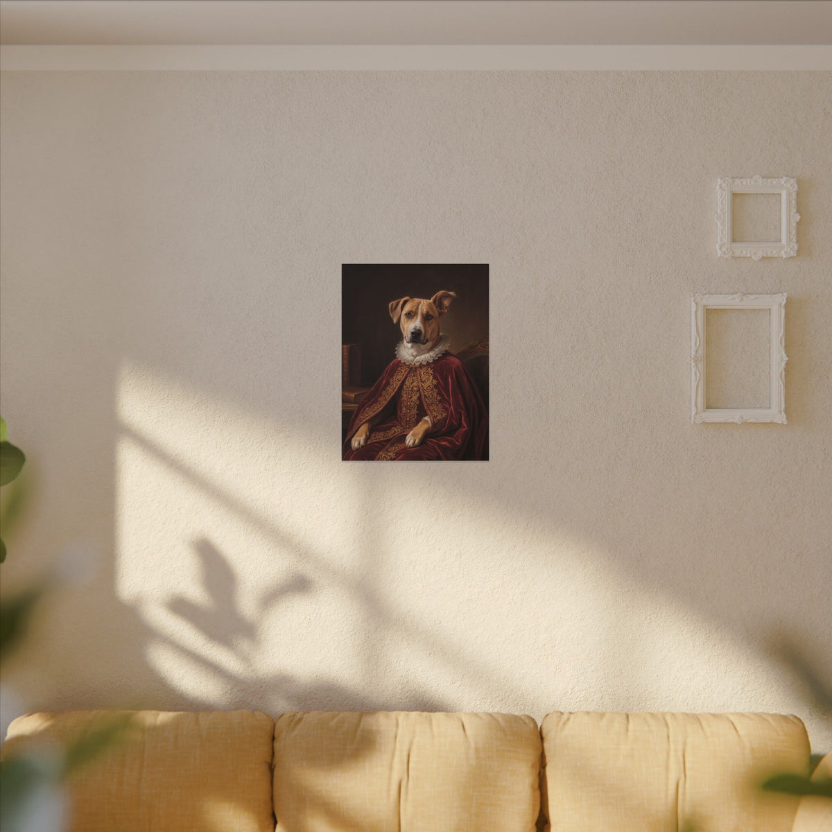 Royal Pet Portrait Canvas From Your Photo