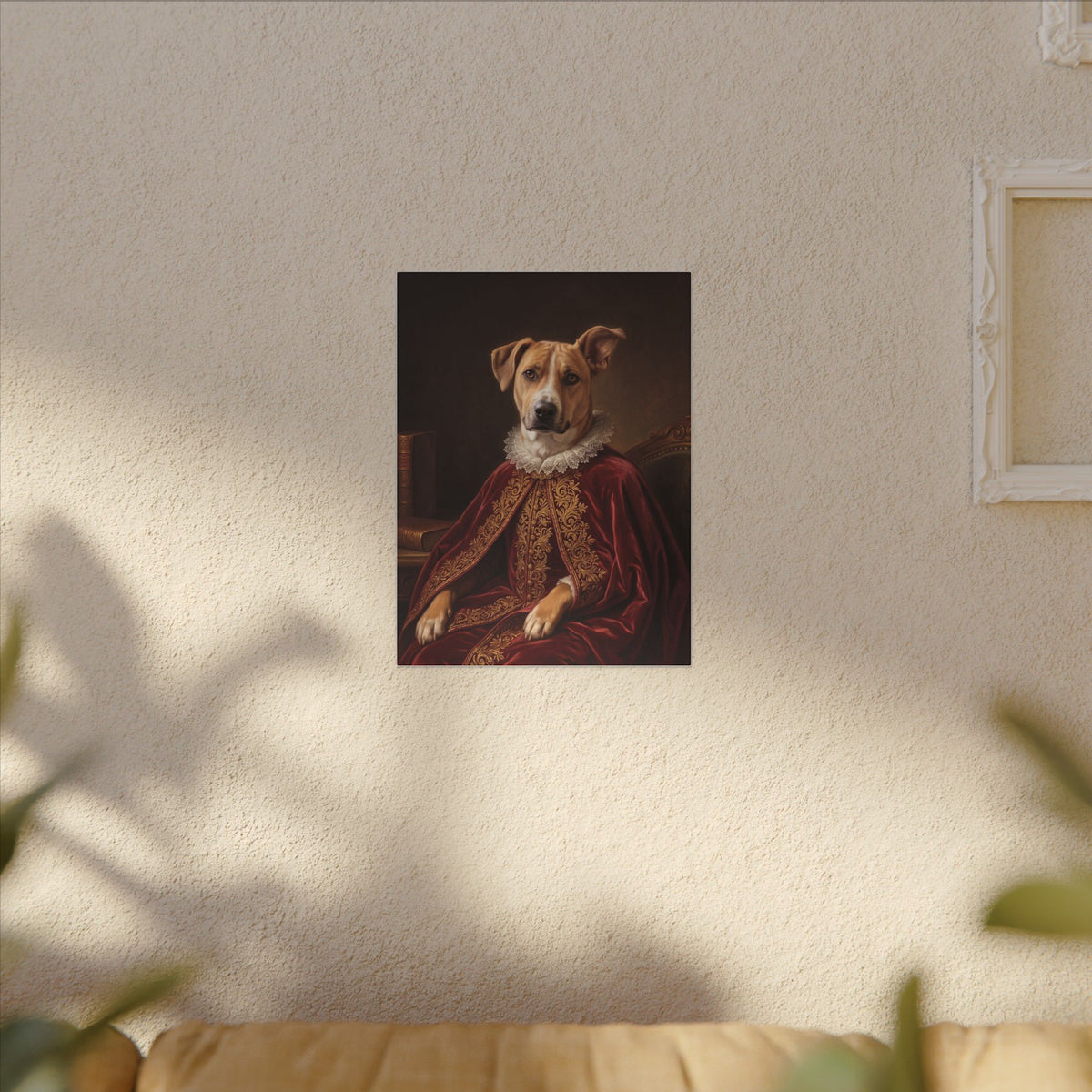 Royal Pet Portrait Canvas From Your Photo